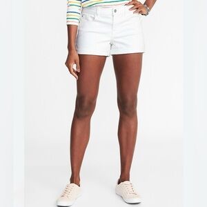 Old Navy - White Boyfriend Shorts